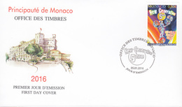 MONACO 2016, Circus Monte Carlo, Michel 3268  FDC 26843 - Cirque