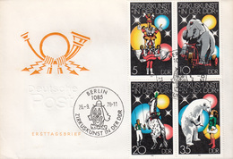 Germany DDR 1978, Circus,  Michel 2364-67  FDC 26845 - Cirque