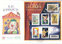 France 2008, Circus, Michel BL94, FDC 26846 - Cirque