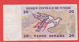 TUNISIE  Billet  20 Dinars 07 11 1992  Pick 88 - Tunesien