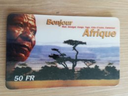 FRANCE/FRANKRIJK  50 FF BONJOUR AFRIQUE    PREPAID  USED    ** 1464** - Mobicartes: Móviles/SIM)