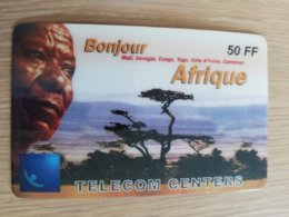 FRANCE/FRANKRIJK  50 FF BONJOUR AFRIQUE    PREPAID  USED    ** 1465** - Nachladekarten (Handy/SIM)