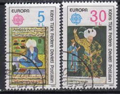 Cyprus Turkish 1980 Europa Personalities Set Of 2, Used, SG 91/2 (A) - Gebraucht