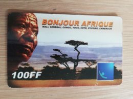 FRANCE/FRANKRIJK  50 FF BONJOUR AFRIQUE    PREPAID  USED    ** 1472** - Nachladekarten (Handy/SIM)