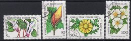 Cyprus Turkish 1982 Flowers Part Set Of 4, Used, SG 110, 113/5 (A) - Gebraucht