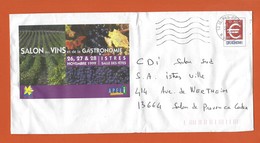 ENTIERS POSTAUX PRET A POSTER TYPE LOGO € Repiquage Ville De ISTRES THEME VIN GASTRONOMIE - PAP: Sonstige (1995-...)