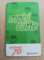 FRANCE/FRANKRIJK  Mobi Recharge 70    PREPAID  USED    ** 1477** - Nachladekarten (Handy/SIM)