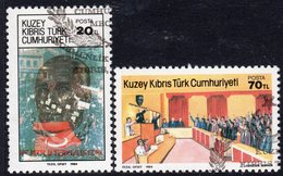 Cyprus Turkish 1984 1st Anniversary Of The Republic Set Of 2, Used, SG 159/60 (A) - Used Stamps