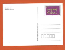 ENTIERS POSTAUX CARTE POSTALE  TYPE GRAND MERCI - Cartes Postales Types Et TSC (avant 1995)