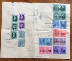 MARCHE DA BOLLO  SU FATTURA IN REPUBBLICA SOCIALE ITALIANA : ETTORE BORTOLI VENEZIA  BOTTEGA DELLA LUCE 1944 - Revenue Stamps