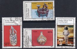 Cyprus Turkish 1986 Archaeological Artifacts Set Of 4, Used, SG 188/92 (A) - Usati