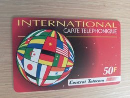 FRANCE/FRANKRIJK    CENTRAL TELECOM  50F   PREPAID  USED    ** 1489** - Nachladekarten (Handy/SIM)