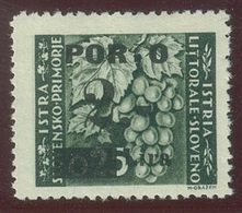 ITALIA - OCC. JUGOSLAVA LITORALE SLOVENO SEGNATASSE SASS. 15Add  NUOVO - Yugoslavian Occ.: Slovenian Shore