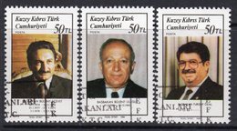 Cyprus Turkish 1988 Turkish Prime Ministers Set Of 3, Used, SG 233/5 (A) - Used Stamps