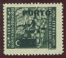 ITALIA - OCC. JUGOSLAVA LITORALE SLOVENO SEGNATASSE SASS. 15A/IIIdf  NUOVO - Yugoslavian Occ.: Slovenian Shore