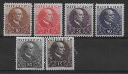 AUTRICHE - YVERT N° 393/398 * MLH - COTE = 90 EUR. - Unused Stamps