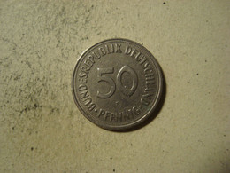 MONNAIE ALLEMAGNE 50 PFENNIG 1969 F - 50 Pfennig