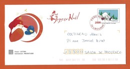 ENTIERS POSTAUX PRET A POSTER  Theme JOYEUX NOEL OURS PINGOUIN LUGE - PAP:  Varia (1995-...)