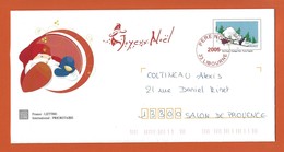 ENTIERS POSTAUX PRET A POSTER  Theme JOYEUX NOEL OURS PINGOUIN LUGE - Prêts-à-poster:  Autres (1995-...)
