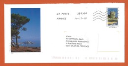 ENTIERS POSTAUX PRET A POSTER  Theme TOUR GENOISE CORSE CALVI MER PINS - Listos A Ser Enviados: Otros (1995-...)