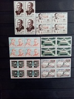 FRANCE.1959. N°1191 à 1215. Lot De 6 Blocs De 4.  NEUFS SANS Charnières. Côte YT 2021 : 15,60 € + Valorisation Des Blocs - Unused Stamps