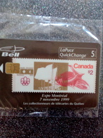 CANADA BELL EXPO MONTREAL PHILATELIE 5$ NEUVE MINT IN BLISTER 750 EX RARE - Timbres & Monnaies