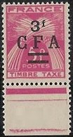 La Réunion / Reunion Island (1949-50) - Timbre-taxe Gerbe De Blé / Postage Due Sheaf Of Wheat. Surchargé Overprinted CFA - Impuestos