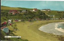 COLOURED POSTCARD COLDINGHAM SANDS  - BORDERS - BERWICKSHIRE - Berwickshire