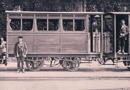 Chemin De Fer Lausanne Echallens Bercher, Ancien Wagon Du LEB, Photo 1880 Retirage BVA LEB 79.2 - Bercher