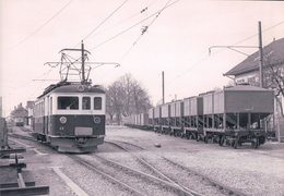 Chemin De Fer Lausanne Echallens Bercher, Trains Marchandises à Echallens, Photo 1967 BVA LEB 193.10 - Bercher