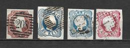 Portugal 1856 - D. Pedro V - Cabelos Anelados Afinsa 10/13 - Used Stamps