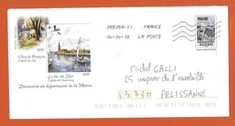 ENTIERS POSTAUX PRET A POSTER  Theme VITRY LE FRANCOIS LAC DU DER MARNE - PAP : Altri (1995-...)