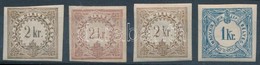 (*), * 4 Db Hírlapilleték Bélyeg / 4 Newspaper Duty Stamps - Other & Unclassified