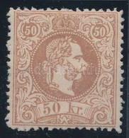 * 1867 50kr Barna, Eredeti Gumival, Falcos / Brown, With Original Gum, Hinged. Certificate: Strakosch - Autres & Non Classés