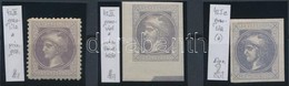 (*), * 1867 3 Különféle Bélyeg, Az Egyik Magán Fogazással. / 3 Different Stamps, 1 With Private Perforation. Identificat - Autres & Non Classés