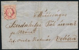 1867 5kr Levélen / On Cover "NAGYBÁROD" - "VETÉS" - Autres & Non Classés