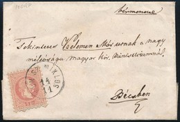 1868 5kr Levélen / On Cover "KUN SZ. MIKLOS" - Bécs - Autres & Non Classés