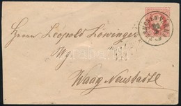 1869 5kr Díjjegyes Boríték / PS-cover "TRENCSÉN-VÁRNA" - "ZSOLNA" - "VÁG ÚJHELY" - Autres & Non Classés