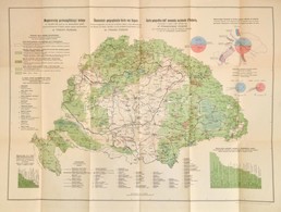 1920 Magyarország Gazdaságföldrajzi Térképe, 1:15,00.000. Dr. Teleki Pál Gróf és Dr. Cholnoky Jenő Közreműködésével Hiva - Autres & Non Classés