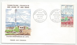 Afars Et Issas Côte Fr. Des Somalis Djibouti Somali Coast Poste Aérienne Yv.PA63 Sur Enveloppe FDC 1970 - Storia Postale