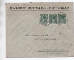 1928 - ENVELOPPE De ROTTERDAM Pour LONS LE SAUNIER (JURA) - Storia Postale