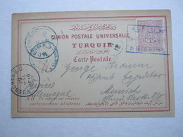 1899 , PRINKJPO , Postkarte Nach Deutschland - Lettres & Documents