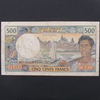 Tahiti, 500 Francs ND, VF - Papeete (Polynésie Française 1914-1985)