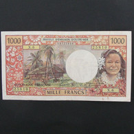 Tahiti, Papeete, 1000 Francs ND 1985, VF/VF - Papeete (Frans-Polynesië 1914-1985)