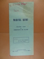 Marcel Remy Grands Vins Et Spiritueux De Classe  Cerfontaine 1958 (16 Pages) - Alimentos