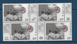 Australie N°1450 ** Se Tenant En Bloc De 4 - Mint Stamps