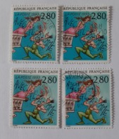 N° 2840 B      Variété Avec Accent Sur Le E De Avéc -  Lot De 4 Exemplaires - Used Stamps