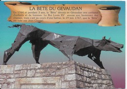 Marvejols - La Bête Du Gévaudan Sculpture Auriscote - Marvejols