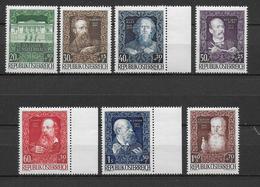 AUTRICHE - 1948 - SERIE COMPLETE MAISON DES ARTISTES - YVERT N° 732/738 ** MNH - COTE = 62.5 EUR. - Unused Stamps