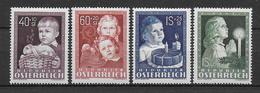 AUTRICHE - 1949 - SERIE COMPLETE ENFANCE - YVERT N° 765/768 * MLH - COTE = 65 EUR. - Unused Stamps